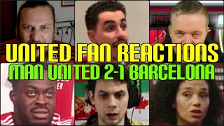 UNITED FANS REACTION TO MAN UNITED 2-1 BARCELONA | FANS CHANNEL