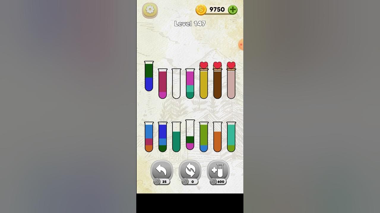 How to complete normal mode 147 Level Bottle sort puzzle game 2023
