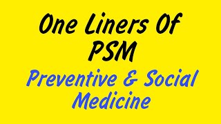 Quick Review Of PSM | One Liners of PSM | LMR Series | Preventive 