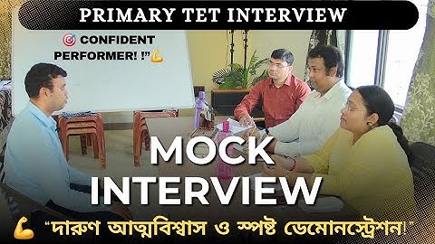 Best Primary TET Mock Interview 2025 | Excellent Confidence & Demo Performance | Prachesta Institute