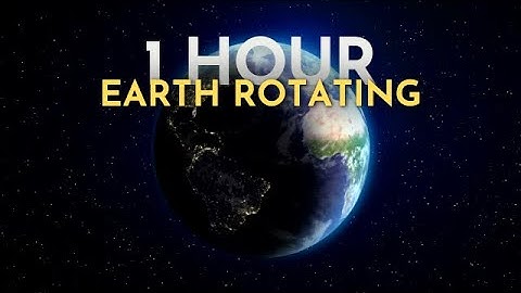 1 Hour of Planet Earth Rotating | Relaxing Space Animation in 4K