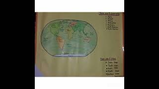 Continents & ocean of this world😊❄my s.st chart