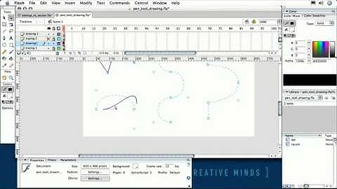 Lesson Flash 8 Using Pencil tool in Flash 8
