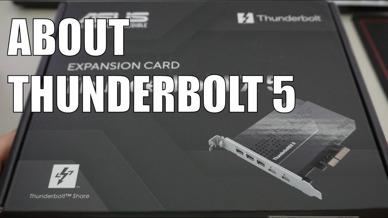 ASUS Thunderbolt EX 5 card overview 開封と概要 - YouTube