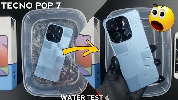 Tecno POP 7 Water Test 💦💧| Let