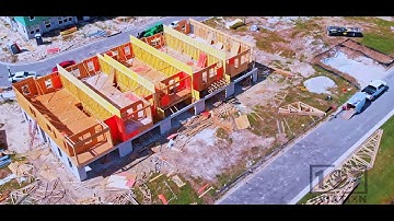 Construction of a Condo being built in less than a minute: Drone Time-Lapse over a 9 month period.