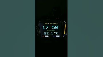 ARDUINO CLOCK DS3231+DS18B20 TEMPERATURE