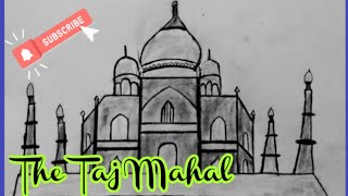 Learn how to draw the Taj Mahal monument II Easy way to draw Taj Mahal II Rudrax Twins ???