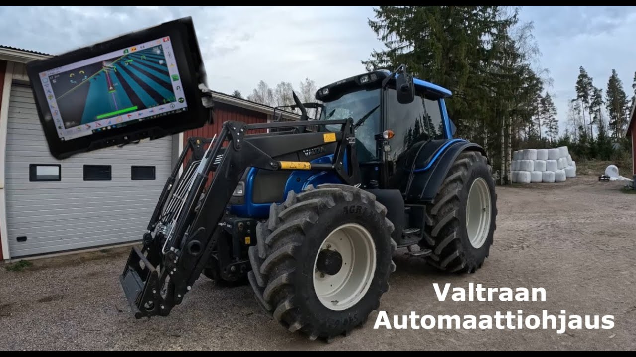 Automaatti ohjauksen asennusta Valtra N121- AgOpen installation to Valtra N121
