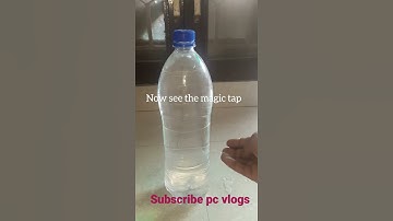 MAKING HOLE IN BOTTLE FULL OF WATER EXPERIMENT MAGIC TAP"AIR PRESSURE"