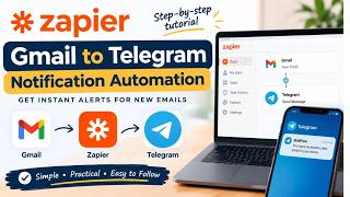 How to Automate Gmail to Telegram Notifications with Zapier | Step-by-Step Tutorial