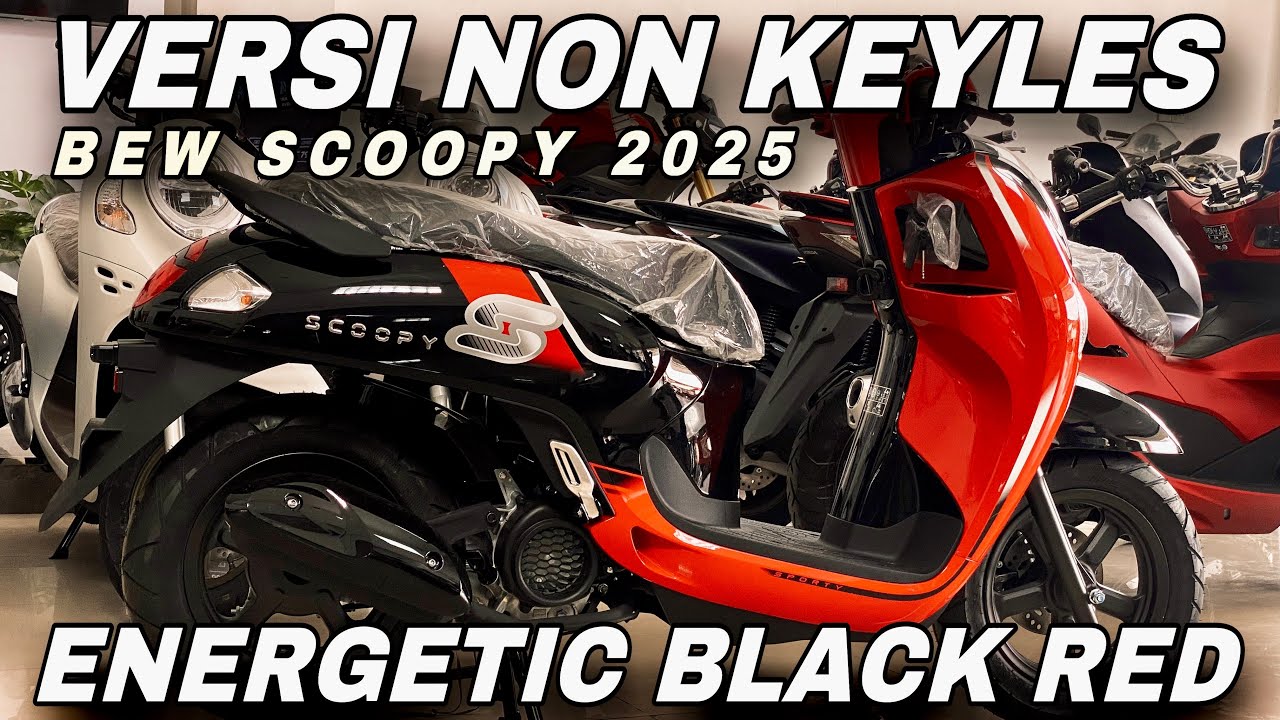 WAH MAKIN MANIS ‼️SCOOPY 2025 ENERGETIC RED BLACK