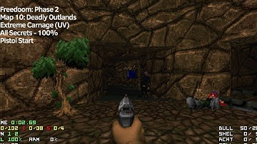 Freedoom: Phase 2 v0.14.0 Alpha - Map 10 - Extreme Carnage (UV) - 100%