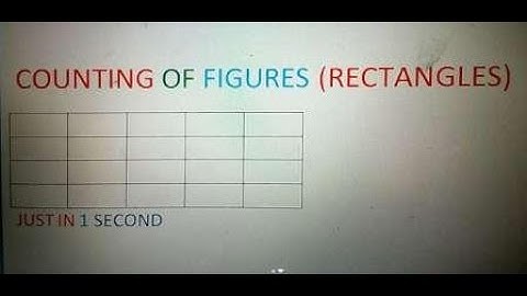 COUNTING OF FIGURES (Rectangles) IMPORTANT VIDEO SSC & BANK PO and Others