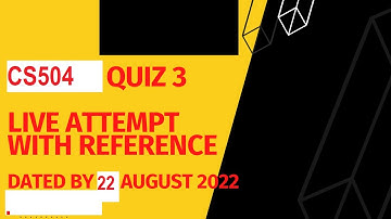 Cs504 Quiz 3 Spring 2022 with reference attempt By Helping Hands|version |