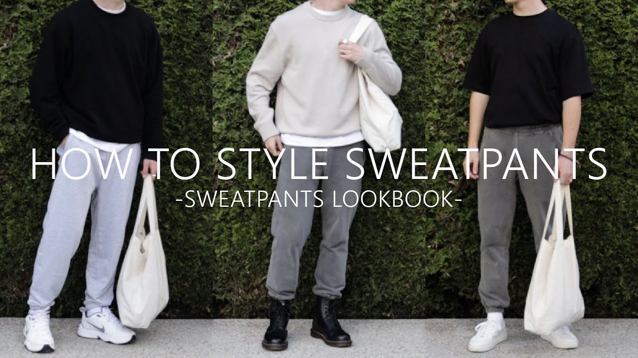 How to Style Sweatpants Men // Sweatpants Lookbook // Men’s Fashion ...