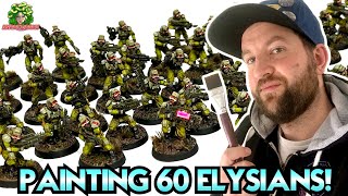 Painting 60 Elysian D99 Drop troops - The Anphelion Project