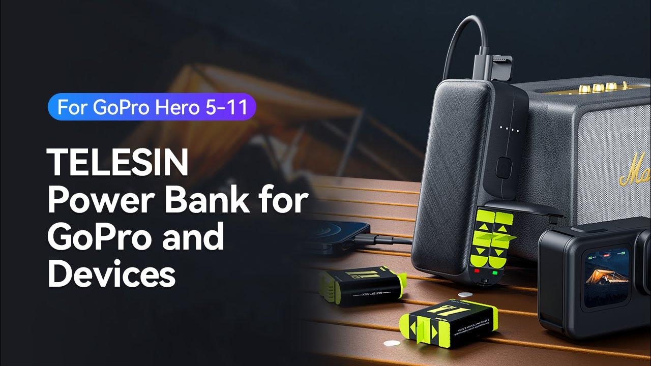 TELESIN Power Bank for GoPro hero 5/6/7/8/9/10/11 Batteries and other