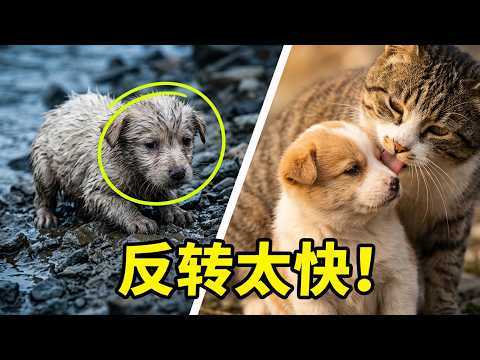 暴雨过后救回的小生命，从泥潭挣扎到暖心反转，还好我没放弃！#动物趣事 #宠物 #猫咪