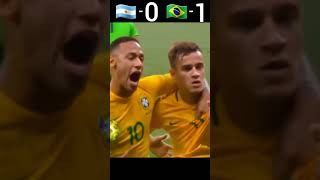 Argentina VS Brazil 2018 World Cup Qualifier Highlights #youtube #shorts #football