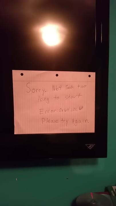 If Nintendo 64 Had Xbox One Error Codes YouTube if-nintendo-64-had-xbox-one-error-codes-youtube