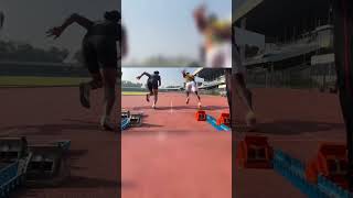 100m Block Starts Acceleration 🇱🇰 | Slowmotion #trainingdiaries #athletic #100m #blockstart
