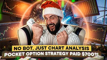 NO BOT, JUST CHART ANALYSIS — POCKET OPTION STRATEGY PAID $700?! BINARY OPTIONS TUTORIAL