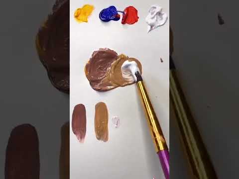 How To Make Different Shades Of Brown Colour Shorts Colourmixing Brown