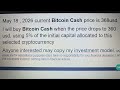 May 18, 2026 Bitcoin Cash