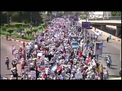 مظاهرات لمؤيدي مرسي رفضا لدعوة السيسي