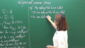 [Cô Trang Anh]  -  Câu bị động đặc biệt