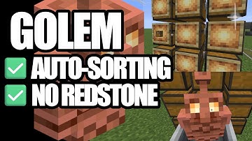 Minecraft Copper Golem Sorting System: Easy No-Redstone Storage! (Java & Bedrock)