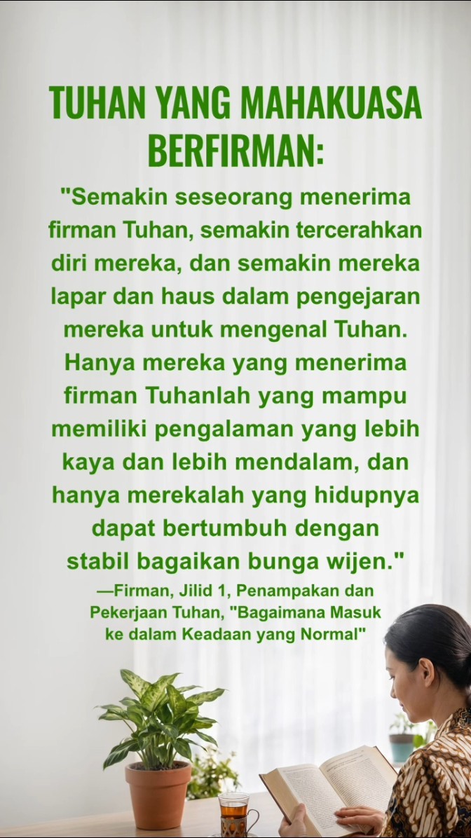 Tenangkan Dirimu di Hadapan Tuhan dan Bacalah Firman-Nya untuk Mendekat kepada-Nya