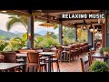 Relaxing music to relieve stress in a very beautiful openair cafe calm and peaceful piano music