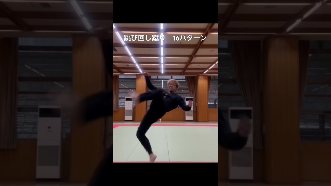 跳び回し蹴り16パターン お好きな蹴りは何番目でしたか? #motioncapture #モーションアクター #kick