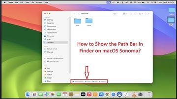 How to Show the Path Bar in Finder on macOS Sonoma?