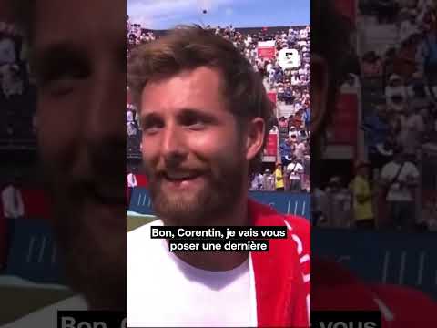 🤣 Corentin Moutet en interview, c'est quelque chose ! #tennis #sports #highlights