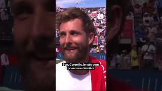 🤣 Corentin Moutet en interview, c'est quelque chose ! #tennis #sports #highlights