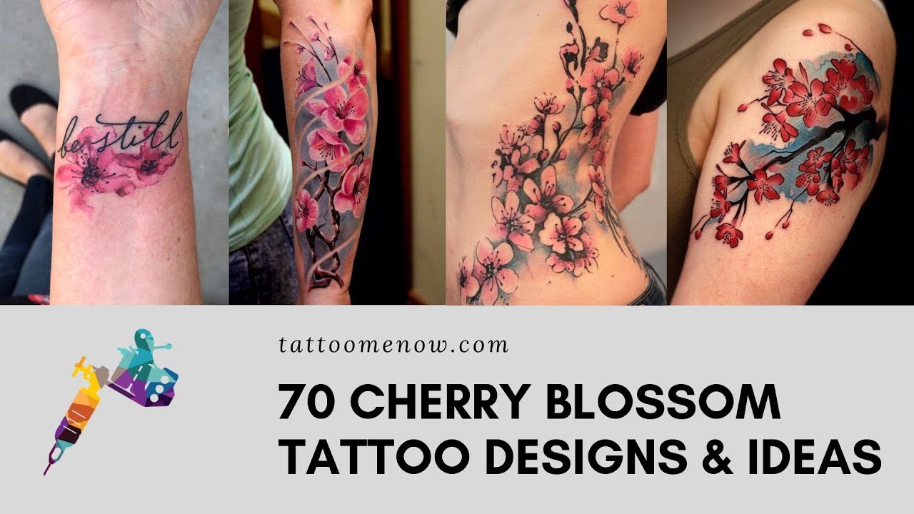 15 Cherry Blossom Tattoos In Peony And Cherry Blossom Tattoo  More   Fashion