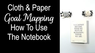 Cloth & Paper Goal Mapping Notebook - Want to See How I Am Using