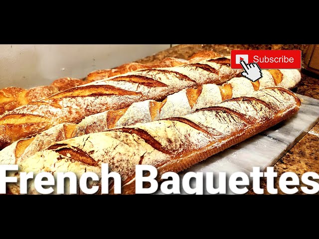 How to make Perfect and Rustic French Baguettes at Home By Pro Pastry Chef  