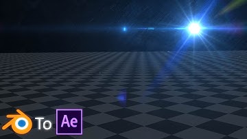 Blender to After Effects Lens Flare Tracking Tutorial