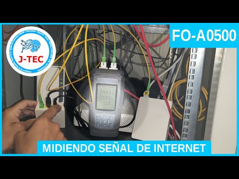 Medir señal Internet. Medidor GPON Fibra óptica