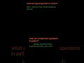 Logical vs Comparison Operators in Python 🔥 |Python operators #shortfeed #shorts #ytshorts #python