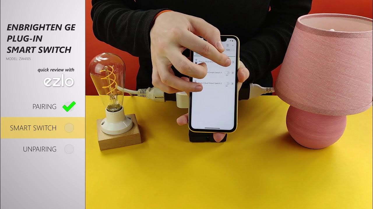How to pair Enbrighten GE Smart Switch ZW4105 with Ezlo Hubs? YouTube