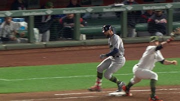 ATL@SF: Markakis safe at first after call overturned