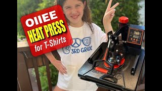 Creating Stunning Heat Transfer Vinyl T-Shirts | OIIEE 5 in 1 Heat Press Tutorial
