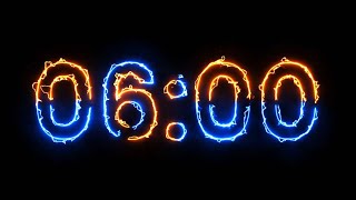 6 Minute Timer - 360 seconds Timer - Clean & Simple [ELECTRIC]