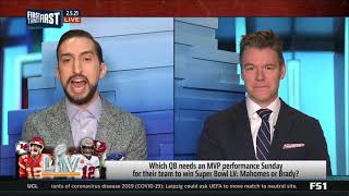 First Things First | Nick Wright Patrick Mahomes is going to play like the Super Bowl MVP | 2-5-21