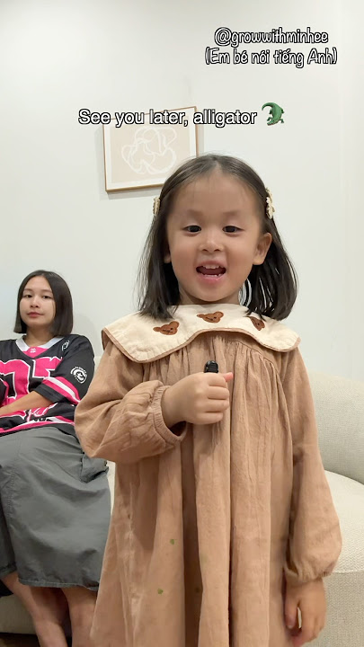 MinHee hát “See you later alligator” | growwithminhee | Em bé nói tiếng Anh MinHee | #Shorts